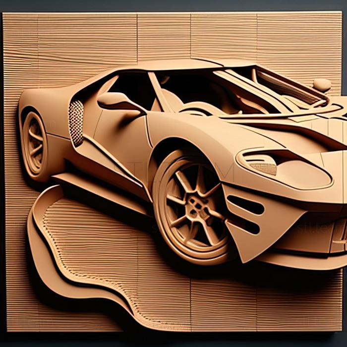 3D модель Форд ГТ (STL)